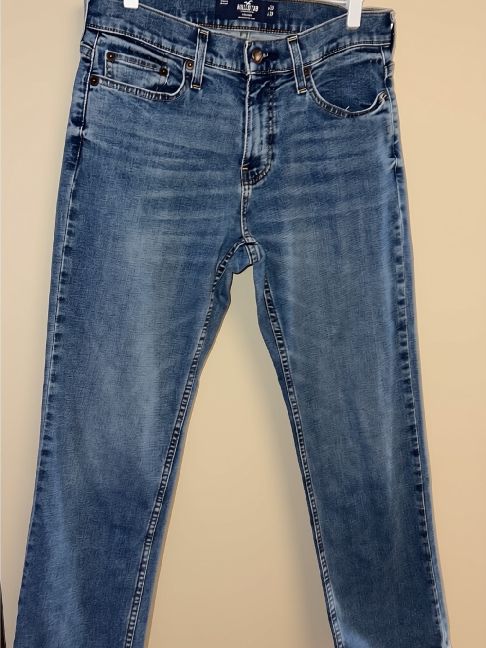 Hollister Medium Blue Slim Straight Jeans